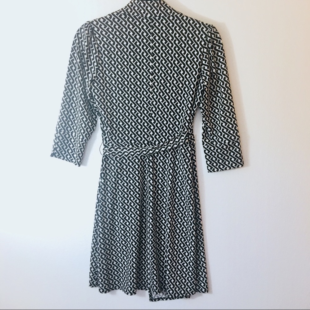 Celtic Braid Wrap Shirt Dress laundry shelli segal - Picture 3 of 8